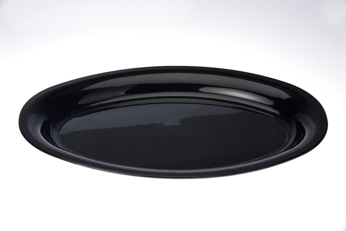 Platter Plastic 20″ Oval 50Cm Black Each