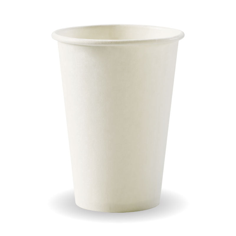 Bio Cup 10oz Single Wall White (Carton 1000) (Sleeve 50)