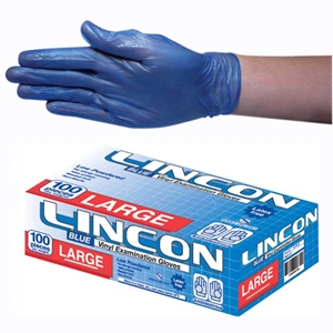 Gloves Vinyl Large Blue (10×100) (Carton 1000)