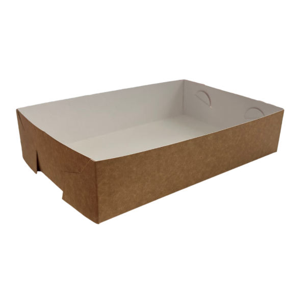 Cake Tray- Medium Kraft 220x145x50 (Pack 200